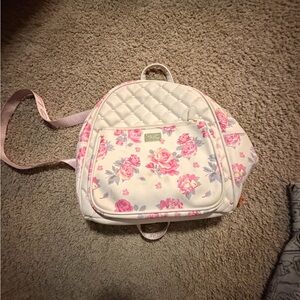 Adorable Betsey Johnson Pink Floral Backpack